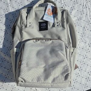 NWT About Baby Gray Baby Bag